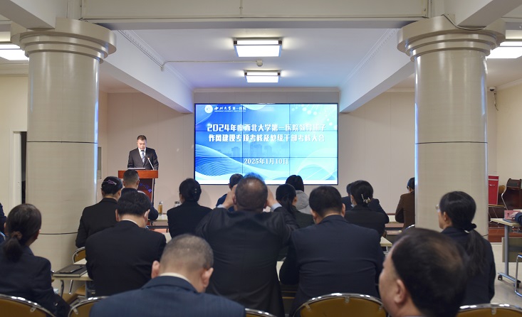 六合彩生肖召开2024年度领导班子作风建设专项考核及处级干部考核会议